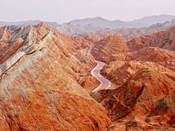 View of rock formations