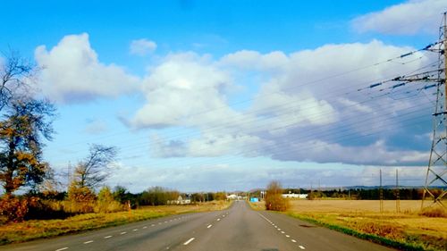 Road against sky