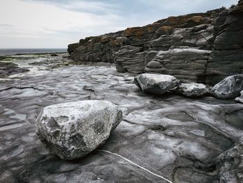 Rocks on shore