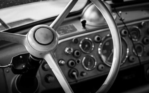 Close-up of vintage car