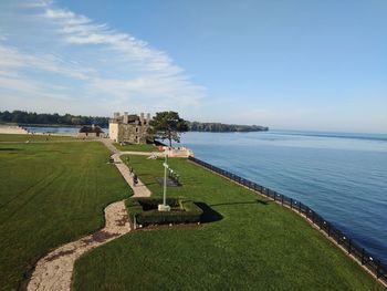 Scenic view of sea against sky