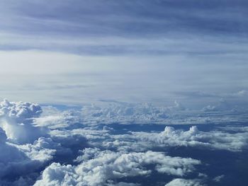 Aerial view of cloudscape against sky