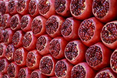 Full frame shot of pomegranate