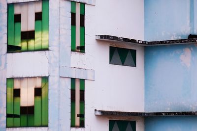 Windows of building