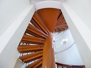 Low angle view of staircase in building