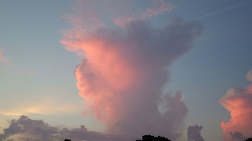 Low angle view of cloudy sky