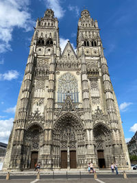 Facade of cathedral against sky