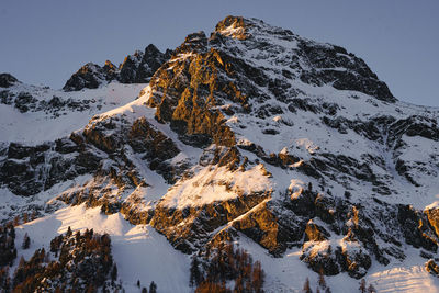 Snow covered mountain against sky