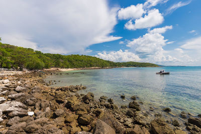 Scenic view of sea against sky