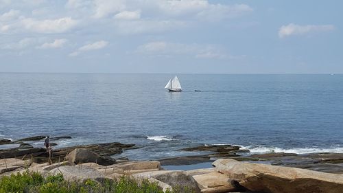 Scenic view of sea against sky