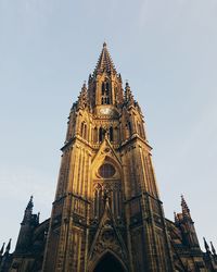 Low angle view of a clock tower