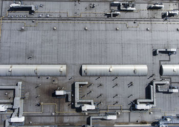 High angle view of factory