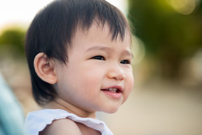 Portrait of cute baby girl