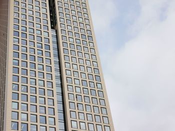 Low angle view of modern building against sky