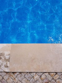 High angle view of swimming pool