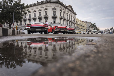 Reflection of buildings in canal