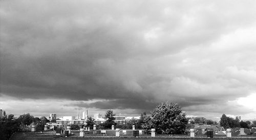 Building against cloudy sky