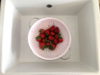 High angle view of breakfast in bowl