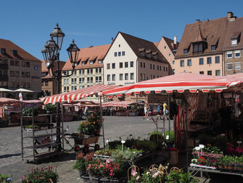 High angle view of townscape against sky