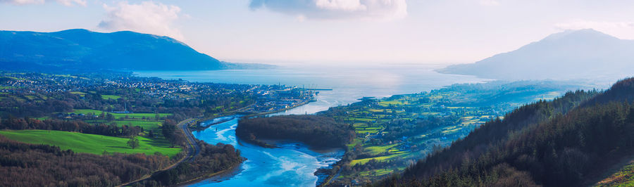 Panoramic view of landscape against sky