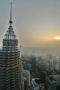 Cityscape at sunset