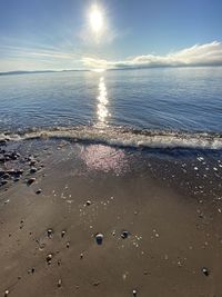 Scenic view of sea against sky