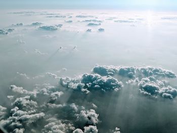 Aerial view of cloudscape against sky