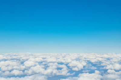 Scenic view of cloudscape against blue sky