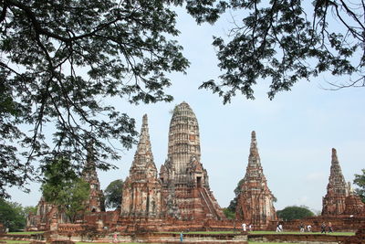 View of temple building against sky