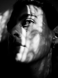 Close-up portrait of man