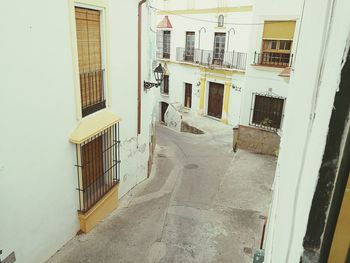 Exterior of apartment building