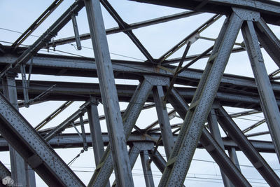 Low angle view of bridge against sky