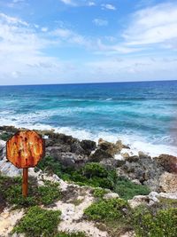 Scenic view of sea against sky