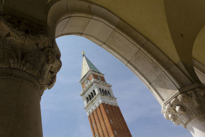 Low angle view of historical building against sky