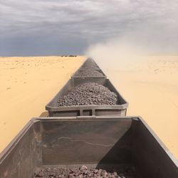 Built structure on desert