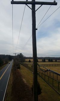 Road against sky