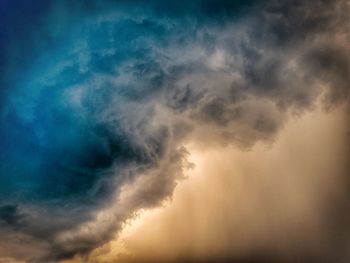 Low angle view of storm clouds in sky