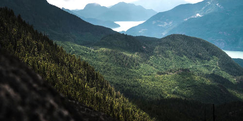 Scenic view of mountains