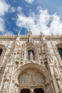 The manueline south portal of the jeronimos monastery