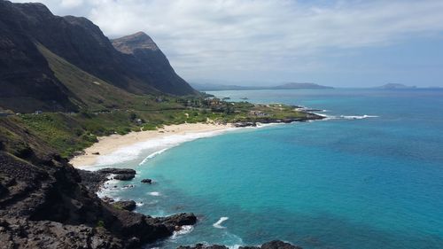 Scenic view of sea against sky