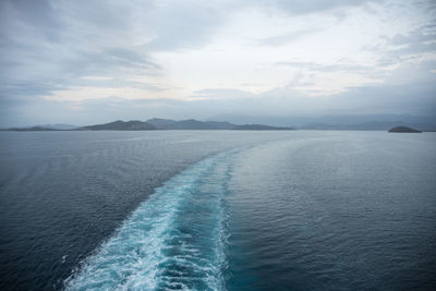 Scenic view of sea against sky