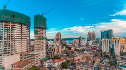 Aerial view of the haven of peace, city of dar es salaam