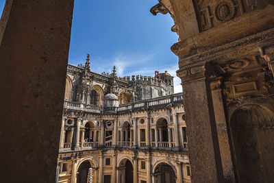 Low angle view of historical building against sky