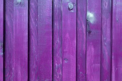 Full frame shot of purple wooden fence