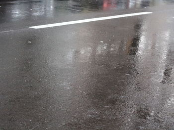 Close-up of wet rainy season