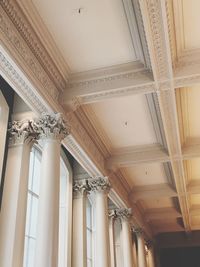 Low angle view of ceiling