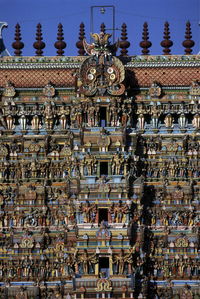 High angle view of meenakshi amman temple