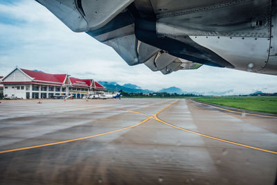 View of airport runway