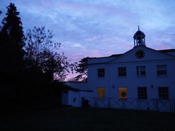 Building against sky at night