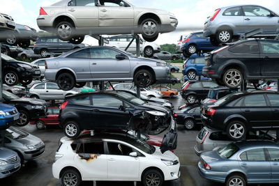 Cars in parking lot